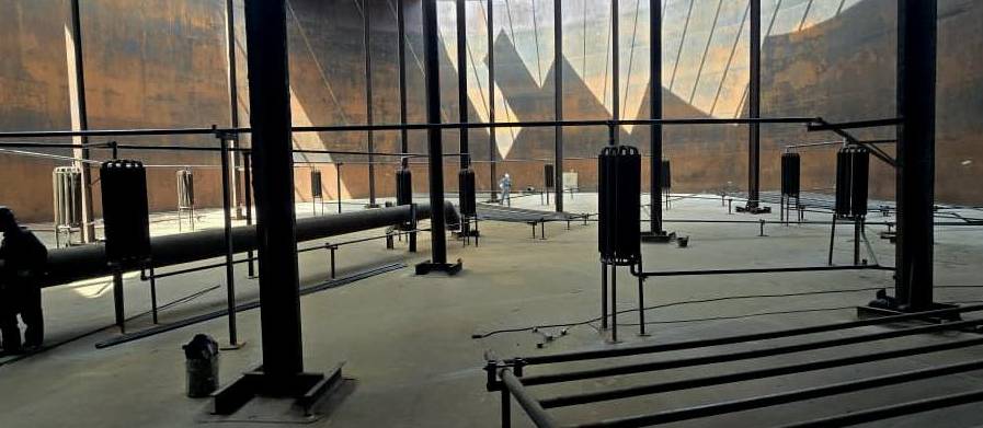 Instalación del sistema de calentamiento interno